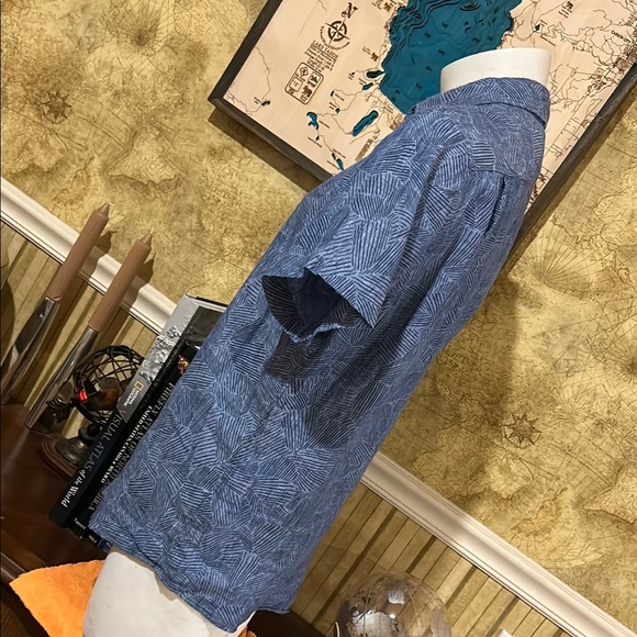 Rodd & Gunn Blue Casual Button Down Shirt. Large Linen - Picture 5 of 8